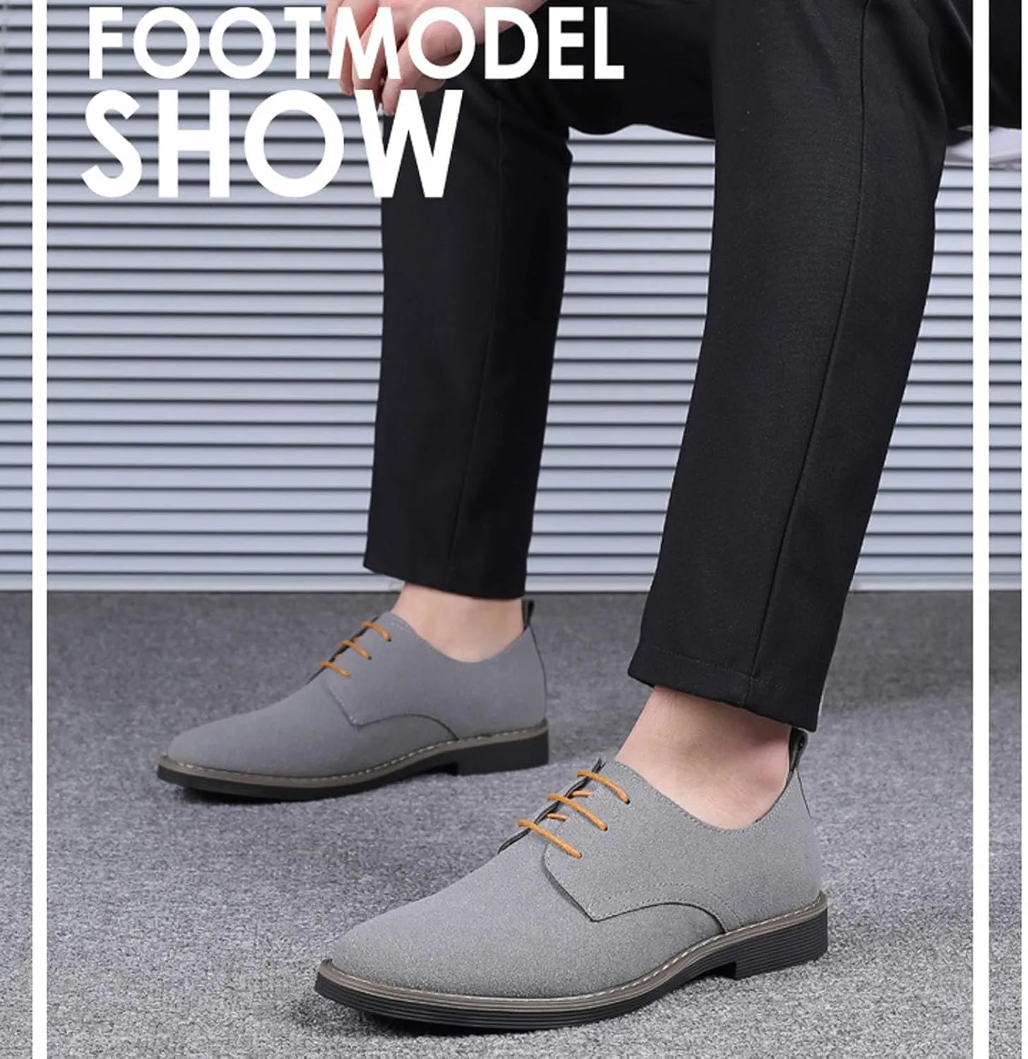 Men's Slip-On Loafer Shoes Fashion Office Dress Shoe Lace up Soft Lightweight Workout Hiking Footwear Orthopedic Flats