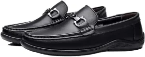 Modern Round Toe Oxford Shoes Genuine Leather Upper Job Interviews Evening Receptions Flexible Shock Absorption Design