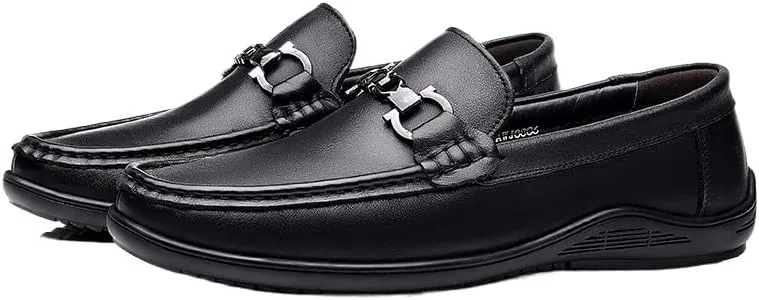 Modern Round Toe Oxford Shoes Genuine Leather Upper Job Interviews Evening Receptions Flexible Shock Absorption Design