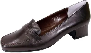 Peerage Ida Women's Wide Width Classic Comfort Leather Loafers