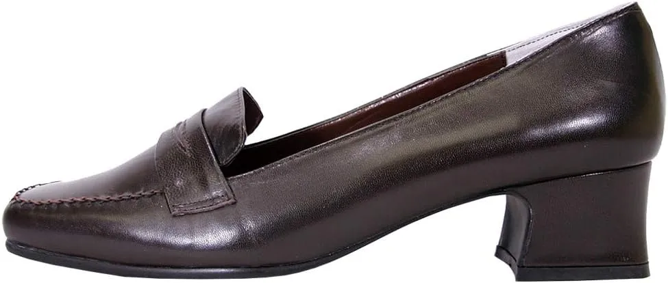 Peerage Ida Women's Wide Width Classic Comfort Leather Loafers