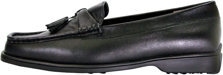 Peerage Sonya Women's Wide Width Moccasin Design Comfort Leather Loafers