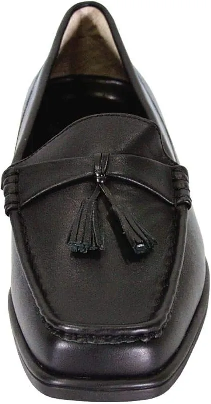 Peerage Sonya Women's Wide Width Moccasin Design Comfort Leather Loafers
