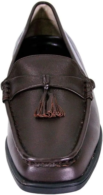 Peerage Sonya Women's Wide Width Moccasin Design Comfort Leather Loafers