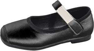 PU Leather Ballet Flat𝐬 for Girls Wedding Part𝐲 School 𝗨niform Mary Jane Shoes Little Kid Baptism Dress Shoes
