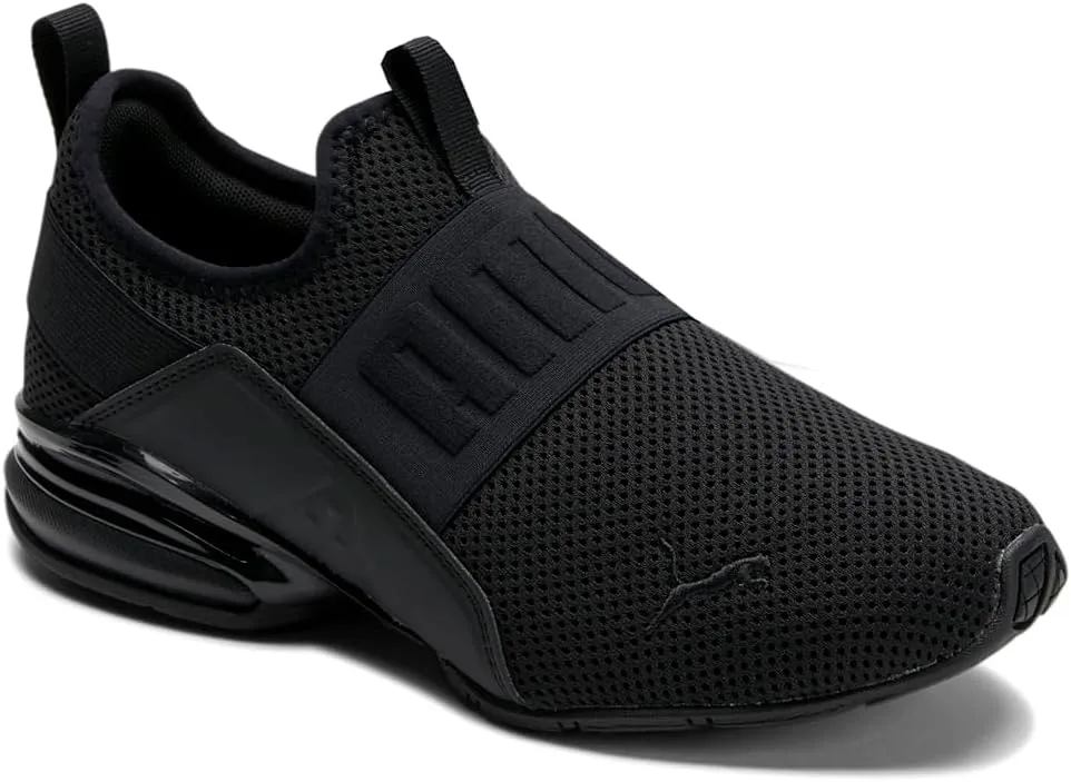 Puma Womens Axelion Slip On Training Sneakers Shoes - Black