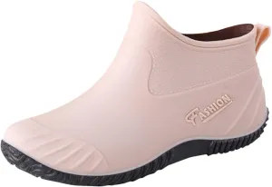 Rain Boots for Women Mid Calf Rain Boot Waterproof Fashion Garden Anti-slipping Rainboots Comfortable Insole Light Rain Shoes