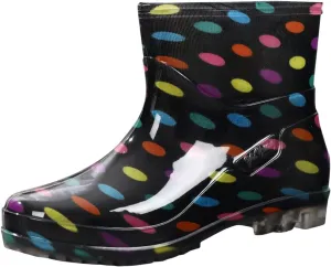 Rain Boots for Women Rain Boot Mid Calf Waterproof Garden Fashion Rainboots Light Anti-slipping Comfortable Insole Shoes