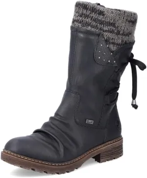 Rieker Women's Warm Lined Classics mid-Calf Ankle Boots Shaft, 6 US