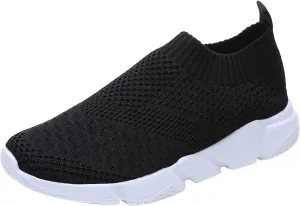 SBGMoSJ Women Sneakers Size 9 Black Orthopedic Shoes for Women Dressy Casual Womens Shoes Extra Wide Width Casual Women Sneakers Size 10 Slip On Orthopedic Walking Shoes for Women Plantar Fasciitis