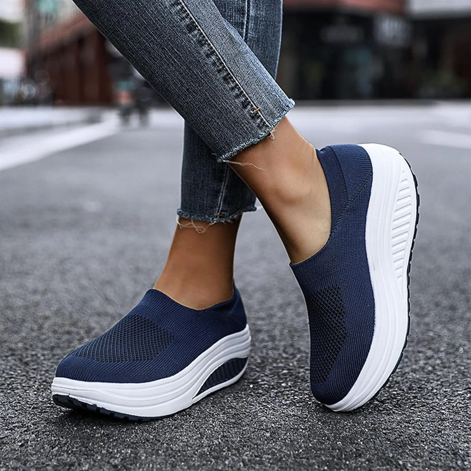SBGMoSJ Womens High Top Sneakers Comfy Open Toe Flats Shoes Women Dressy Cute Womens Casual Slip On Shoes Size 10 Sneakers for Women Wide Width 2023 Women Orthopedic Sneakers