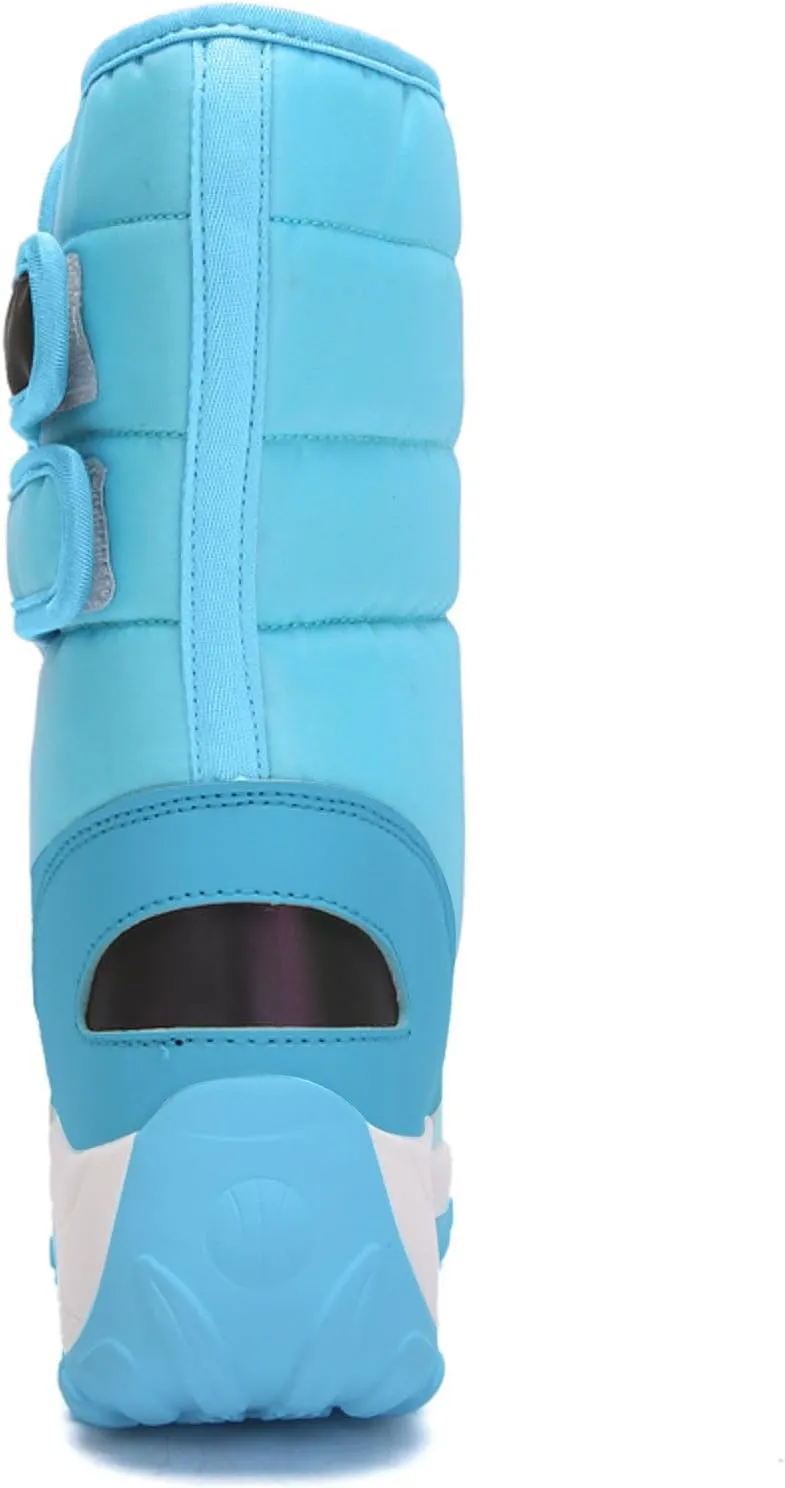 Slip On Snow Boots For Women Waterproof Winter Boots Wide Width Warm Boots Ski Boots Hiking Boots Mid Calf Boots
