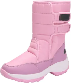 Slip On Snow Boots For Women Waterproof Winter Boots Wide Width Warm Boots Ski Boots Hiking Boots Mid Calf Boots