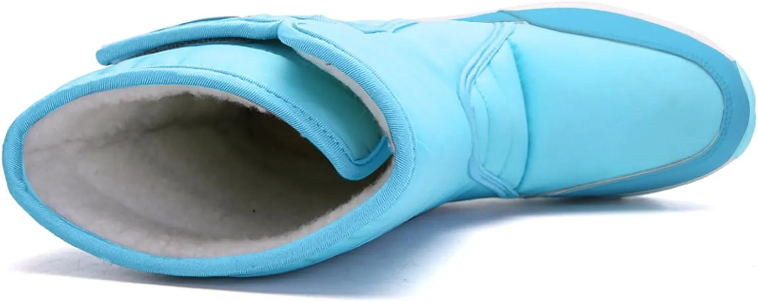 Slip On Snow Boots For Women Waterproof Winter Boots Wide Width Warm Boots Ski Boots Hiking Boots Mid Calf Boots