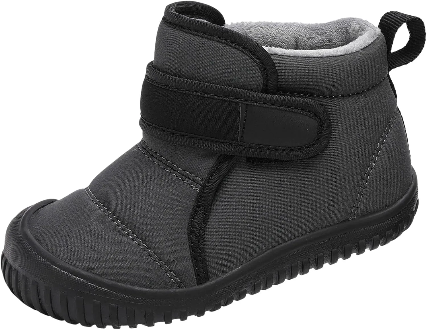 Snow Boots for Kids Insulated Snow Boot Boys Girls Ankle Booties Kids Boots Outdoor Winter Boots with Hook and Loop