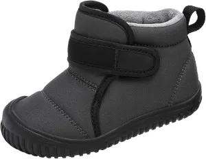 Snow Boots for Kids Insulated Snow Boot Boys Girls Ankle Booties Kids Boots Outdoor Winter Boots with Hook and Loop