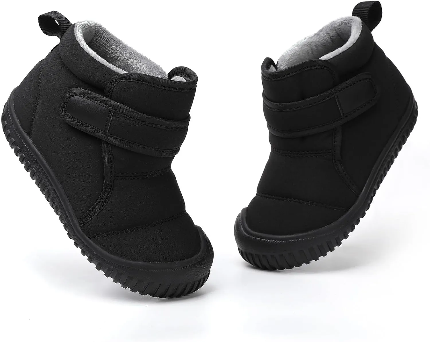 Snow Boots for Kids Insulated Snow Boot Boys Girls Ankle Booties Kids Boots Outdoor Winter Boots with Hook and Loop