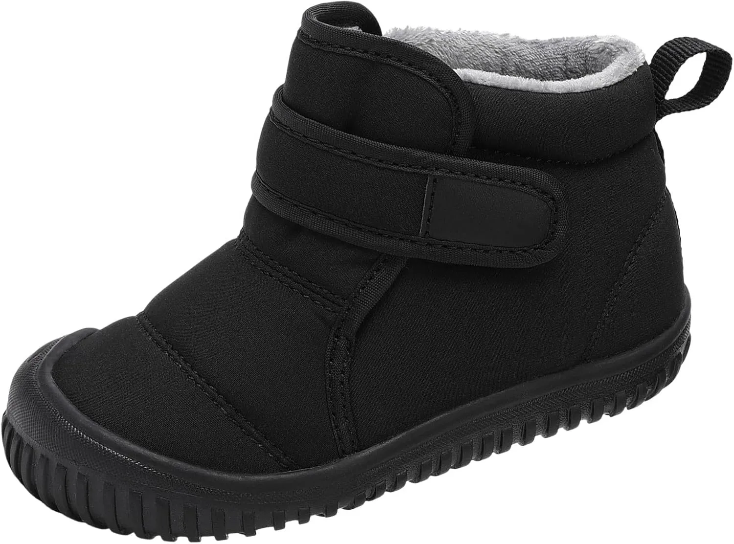 Snow Boots for Kids Insulated Snow Boot Boys Girls Ankle Booties Kids Boots Outdoor Winter Boots with Hook and Loop