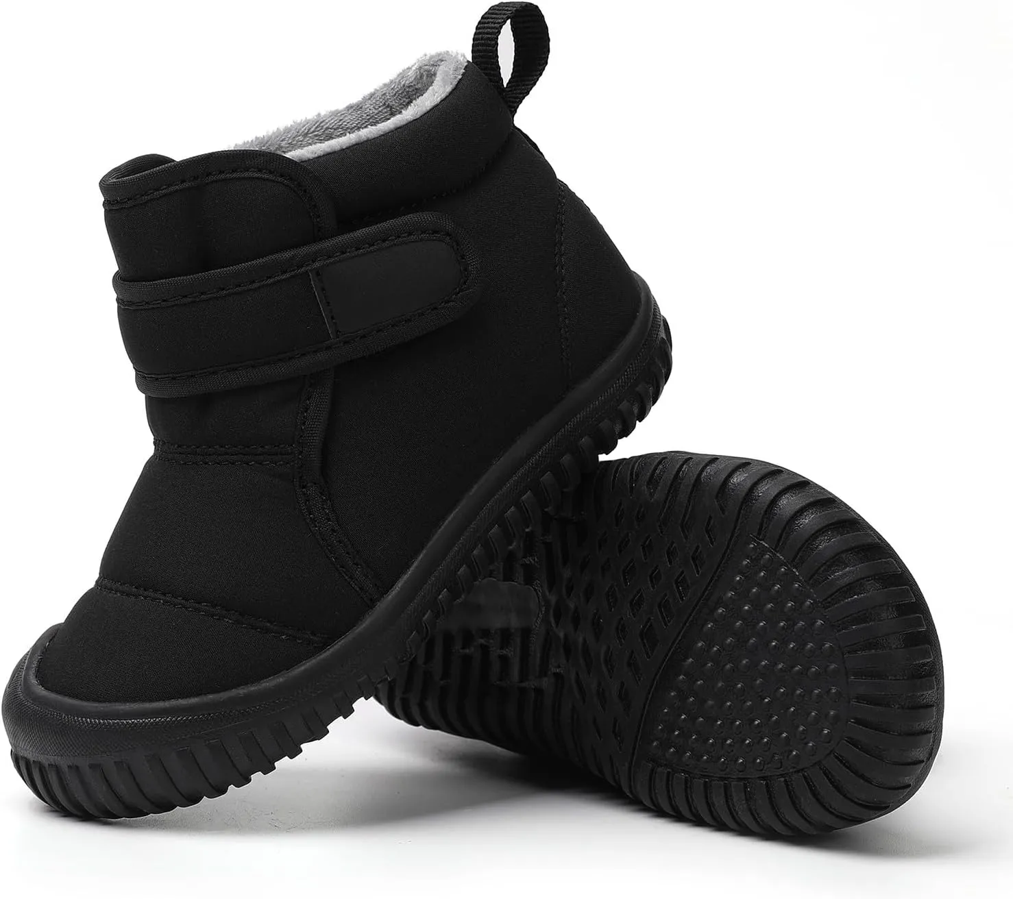 Snow Boots for Kids Insulated Snow Boot Boys Girls Ankle Booties Kids Boots Outdoor Winter Boots with Hook and Loop