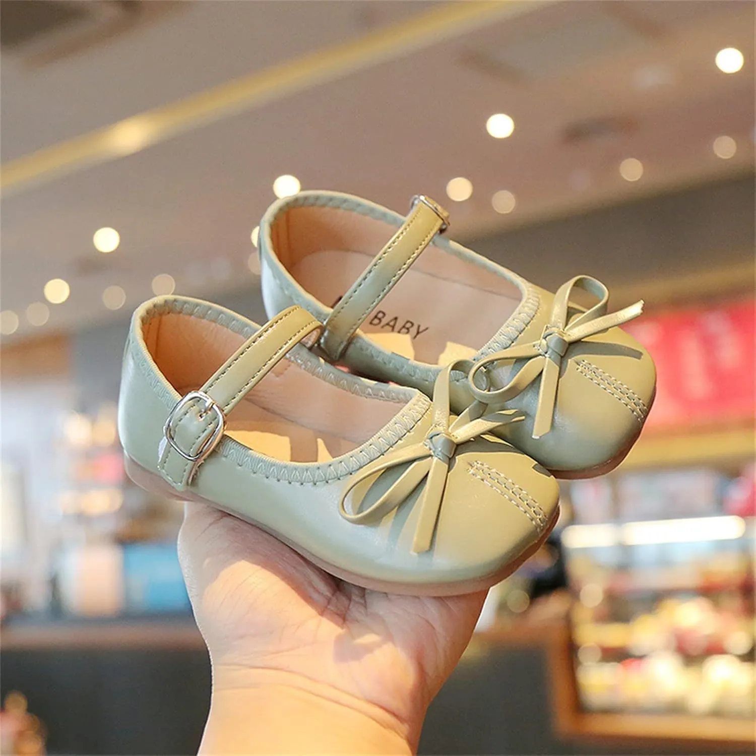 Toddler Dress Shoes Bowknot Mary Jane Shoes Girls Ballet Flat for Kids Wedding Pary Big Kids Girls Size 6 Boots