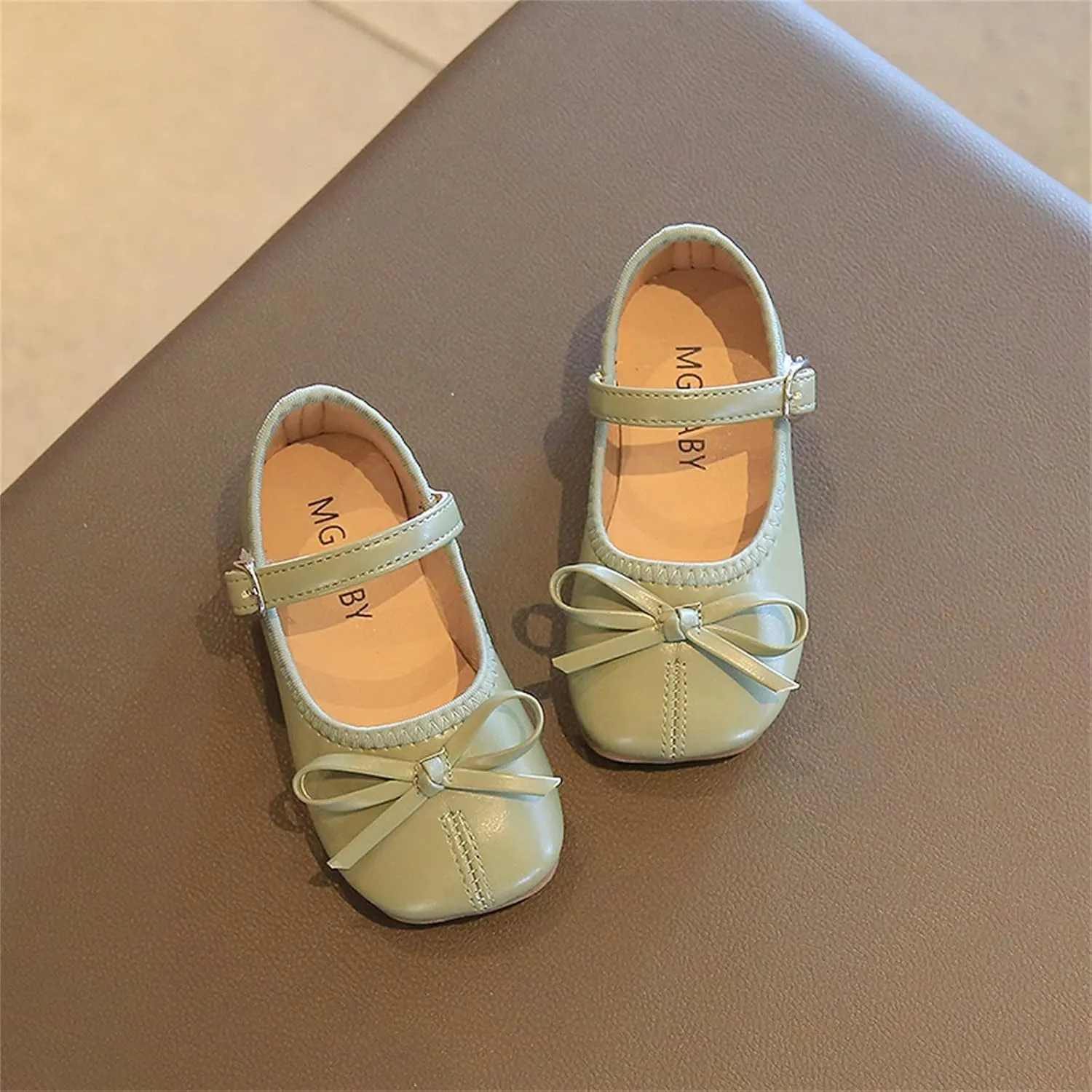 Toddler Dress Shoes Bowknot Mary Jane Shoes Girls Ballet Flat for Kids Wedding Pary Big Kids Girls Size 6 Boots