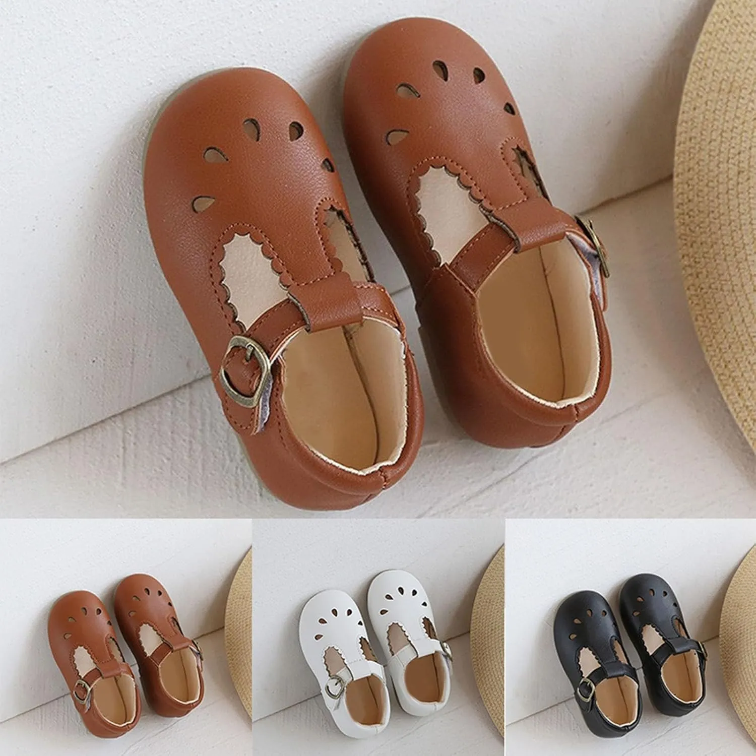 Toddler Girl Mary Jane Dress Shoes Ballet Flats Flower Girl Shoes School Oxford Flats for Little Girl Dress Shoes