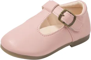 Toddler Girl Mary Jane Dress Shoes School Oxford Flats for Girl Wedding Party Shoes T-Strap Toddler Dress Shoes Girls