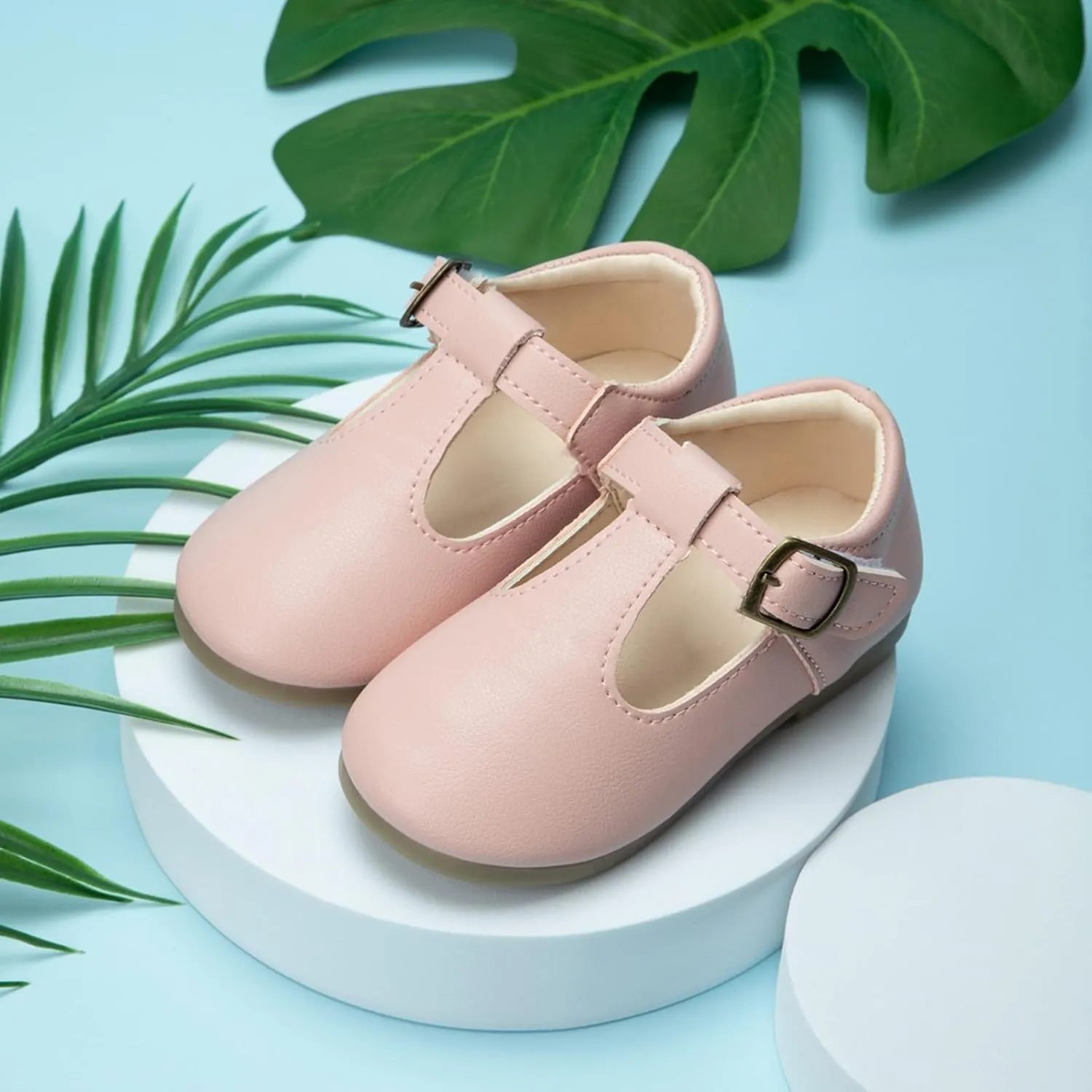 Toddler Girl Mary Jane Dress Shoes School Oxford Flats for Girl Wedding Party Shoes T-Strap Toddler Dress Shoes Girls