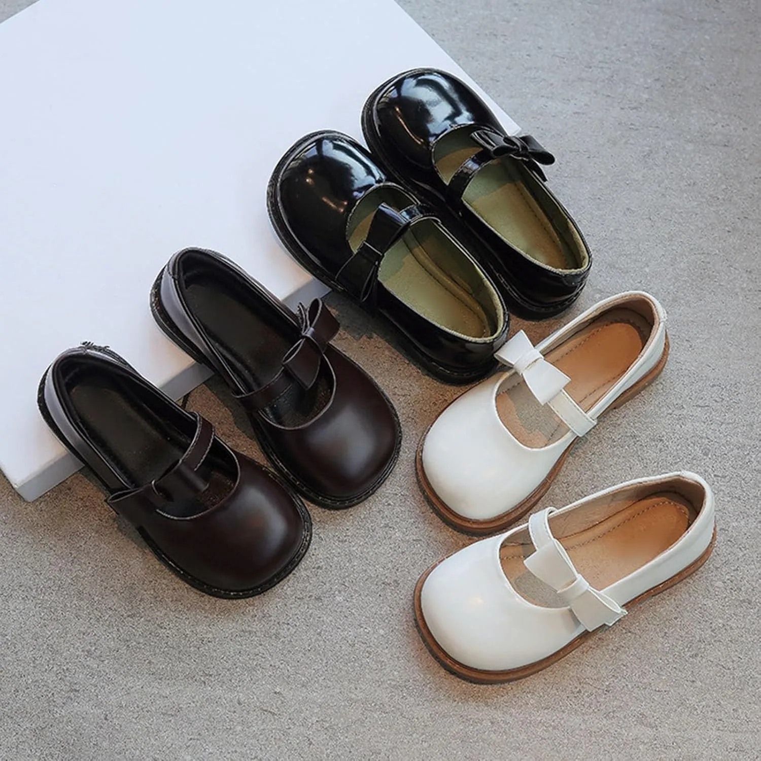 Toddler Girls Dress Shoes Little Girls Loafers School Uniform Mary Jane Flats for Girls Toddler Girl Church Shoes