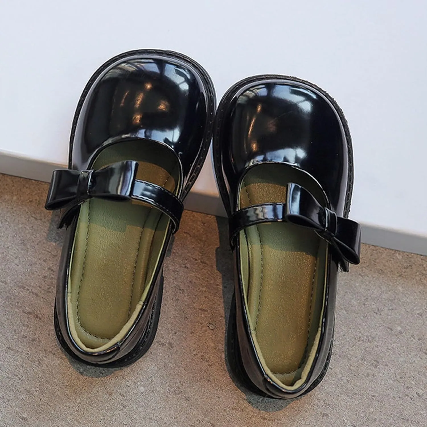Toddler Girls Dress Shoes Little Girls Loafers School Uniform Mary Jane Flats for Girls Toddler Girl Church Shoes