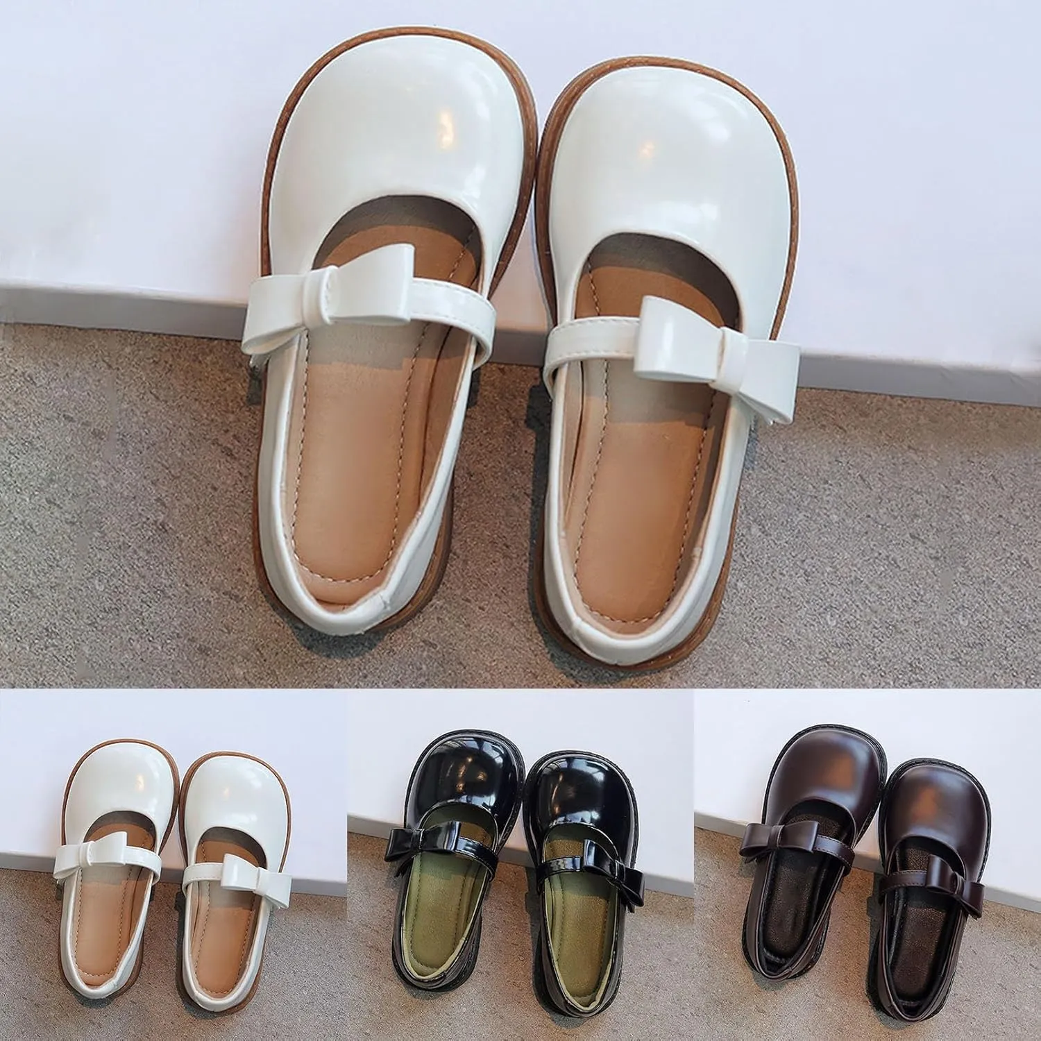 Toddler Girls Dress Shoes Little Girls Loafers School Uniform Mary Jane Flats for Girls Toddler Girl Church Shoes