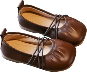 Toddler Girls Dress Shoes Mary Jane Ballet Flats Flower Girl School Party Wedding Shoes for Girls