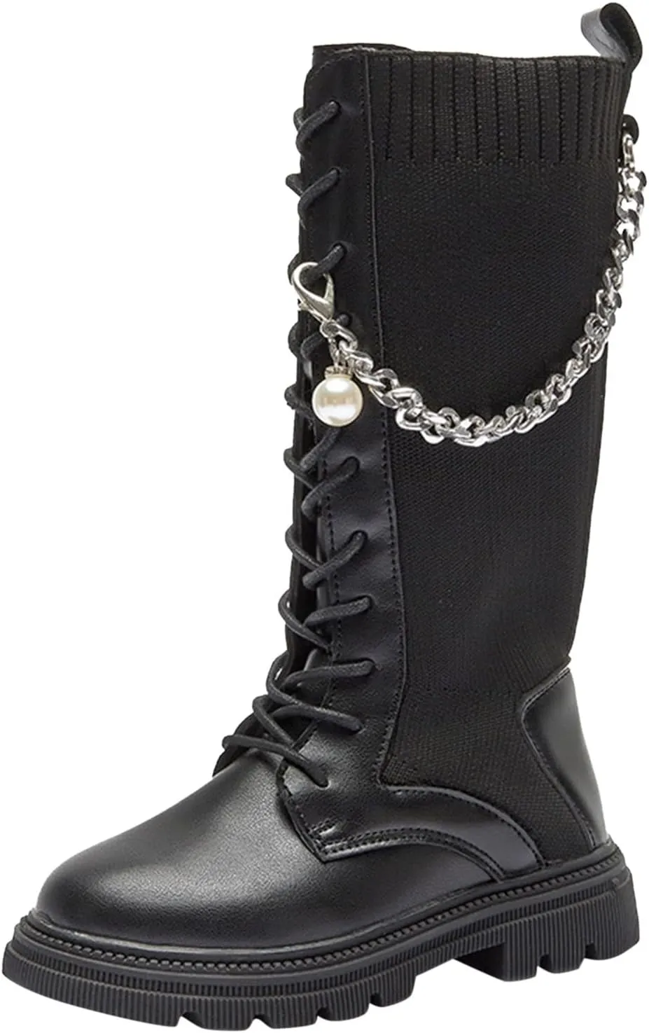 Toddler Girls Rhinestone Snow Boots High Winter Motorcycle Riding Boots Toddler Little Kid Big Kids Boots