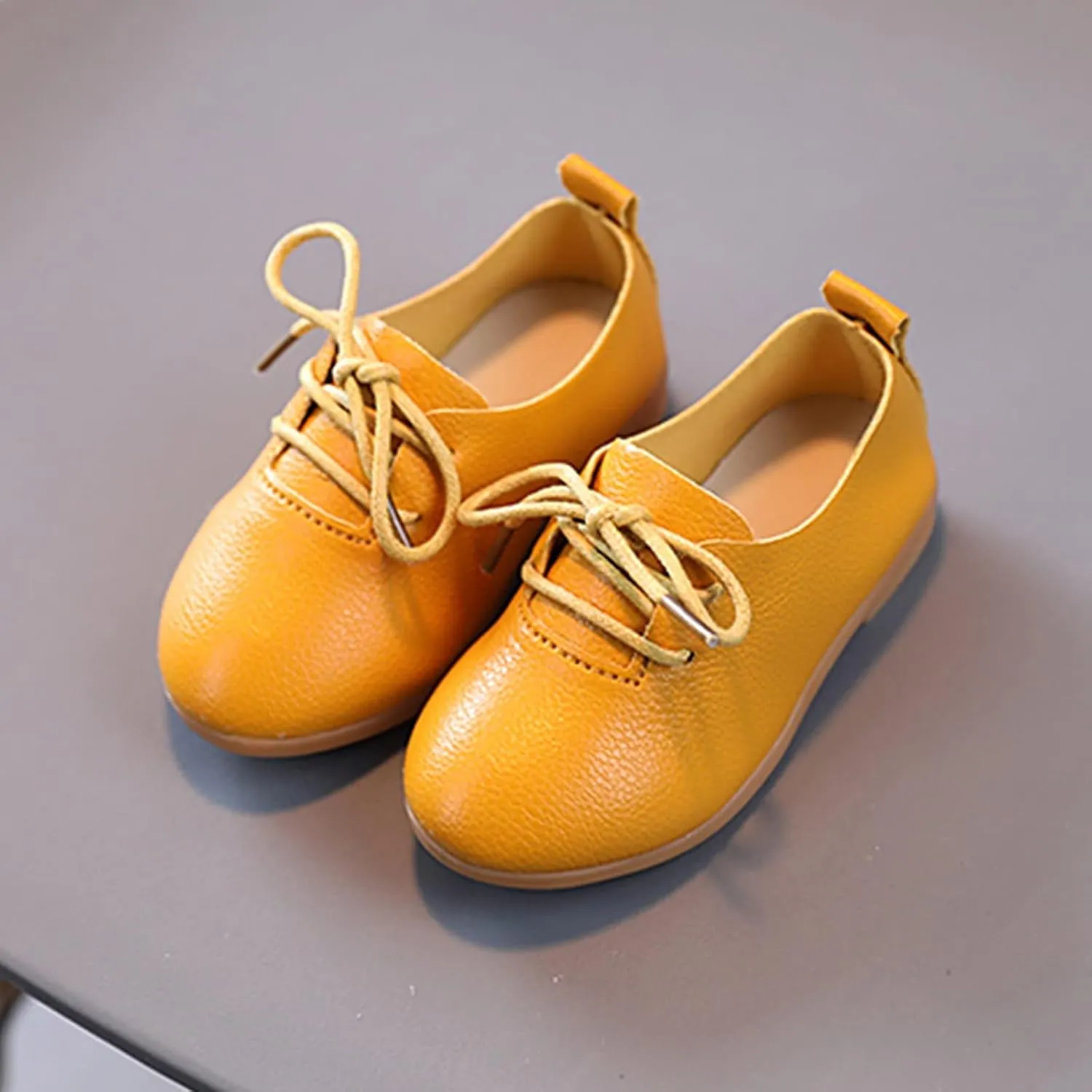 Toddler Little Girls Boys British Style Lace-Up Saddle Shoes Casual 𝗢xfords Baptism School Girls Warm Boots Size 6