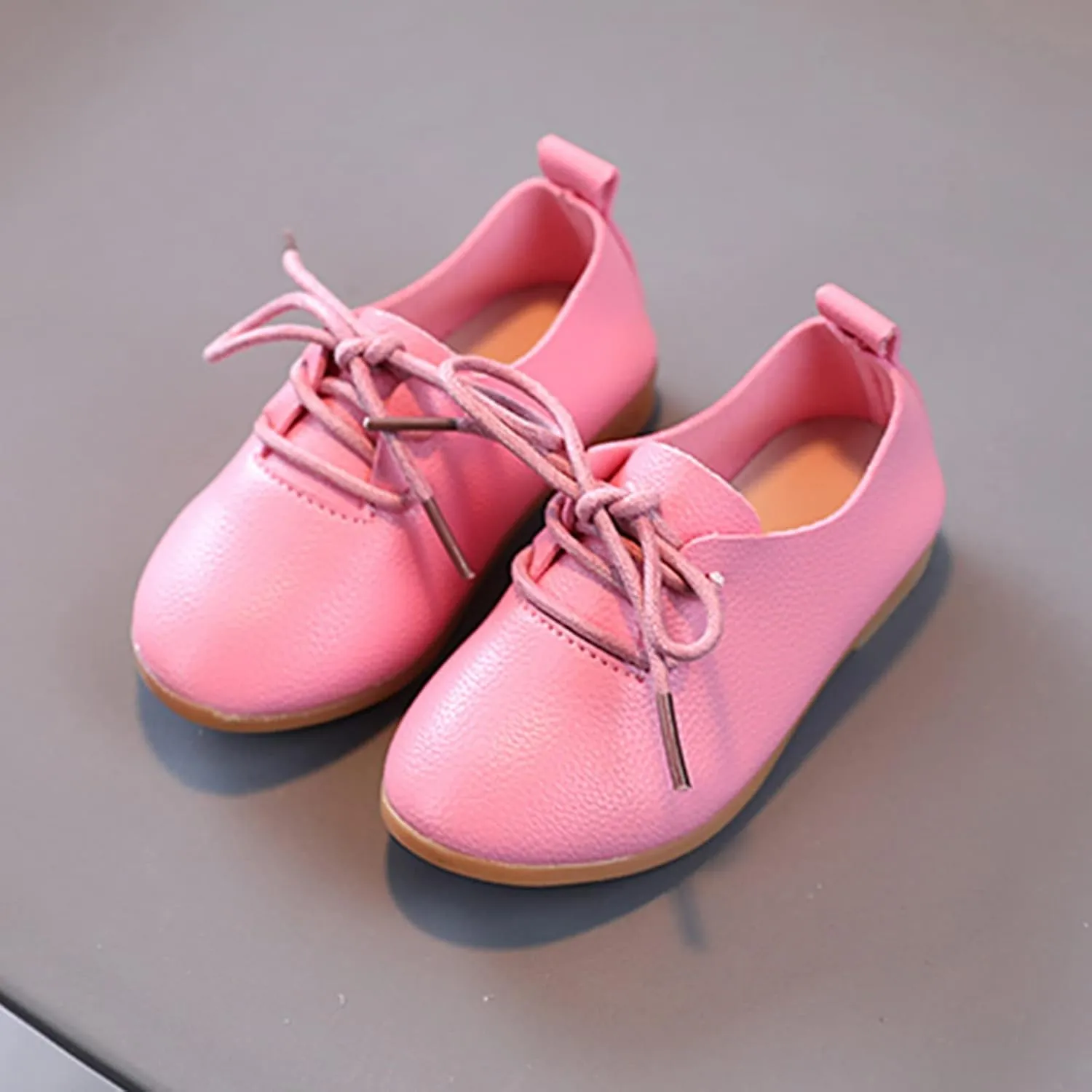 Toddler Little Girls Boys British Style Lace-Up Saddle Shoes Casual 𝗢xfords Baptism School Girls Warm Boots Size 6