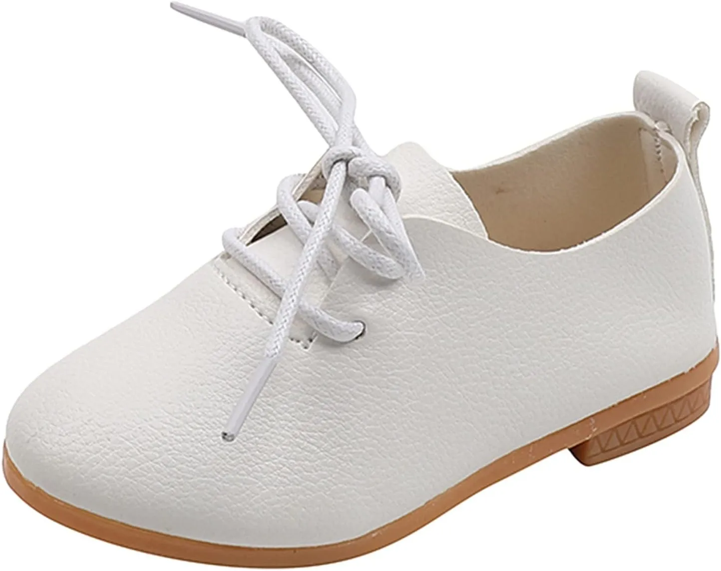 Toddler Little Girls Boys British Style Lace-Up Saddle Shoes Casual 𝗢xfords Baptism School Girls Warm Boots Size 6