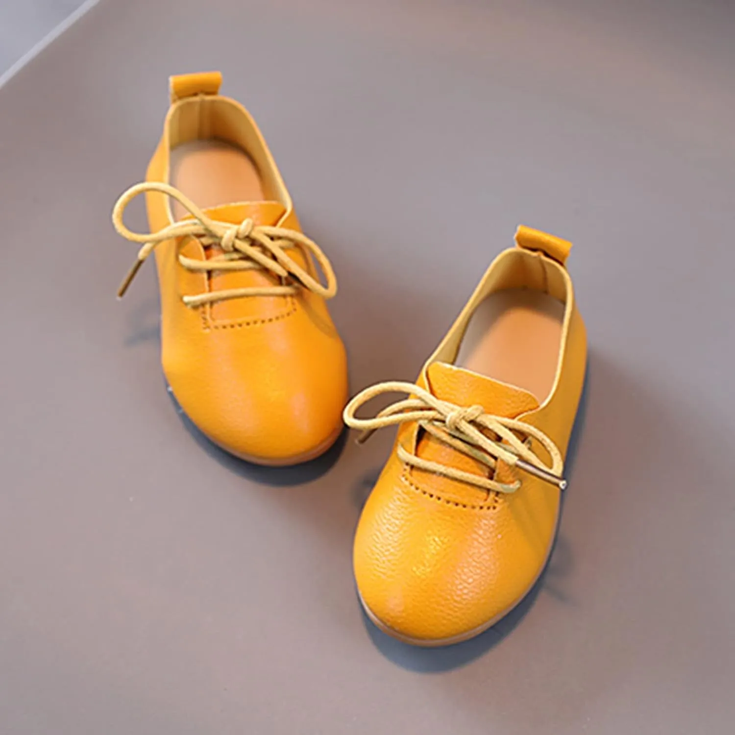 Toddler Little Girls Boys British Style Lace-Up Saddle Shoes Casual 𝗢xfords Baptism School Girls Warm Boots Size 6