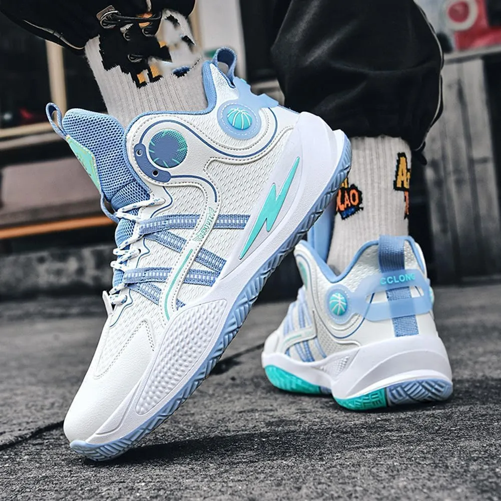 Unisex Basketball Shoes Breathable Anti Slip and Shock Absorption Training Sneakers for Youth