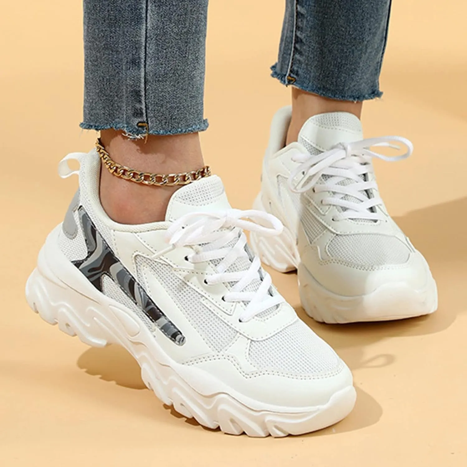 Walking Sneakers for Women 2023 Zapatos De Piel Para Mujer Suaves Y Comodos De Vestir Canvas Shoes for Women Platform Wedge Sneakers for Women 2023 Zapatos Para Mujer Antideslizante
