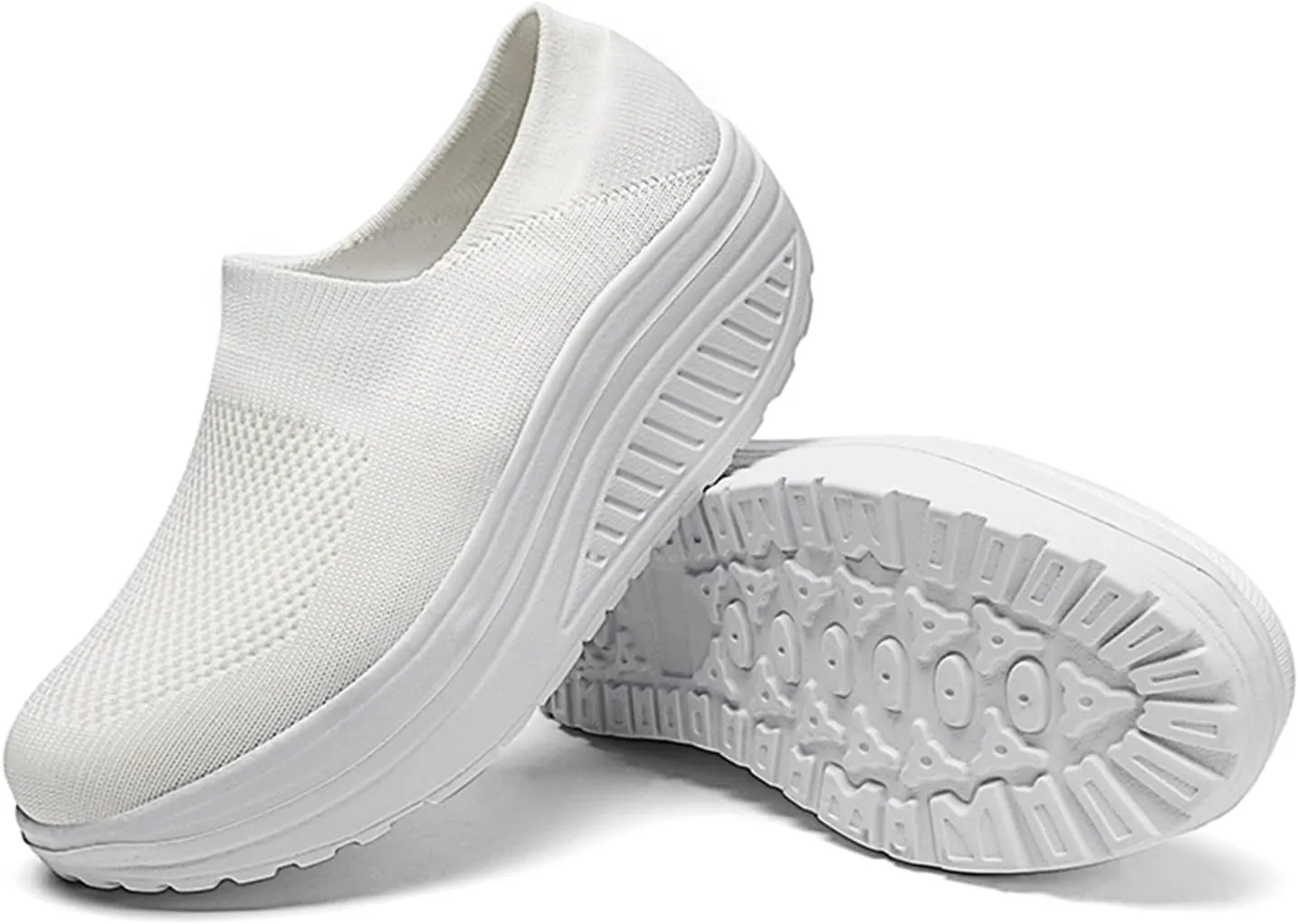 Wedges Sneakers for Women Cute Comfy Work Shoes for Women Slip On Sneakers Women Size 11 Women's Sneakers Wide Width Zapatos De Trabajo para Mujeres Confortables