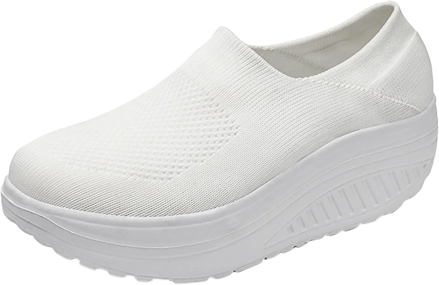 Wedges Sneakers for Women Cute Comfy Work Shoes for Women Slip On Sneakers Women Size 11 Women's Sneakers Wide Width Zapatos De Trabajo para Mujeres Confortables