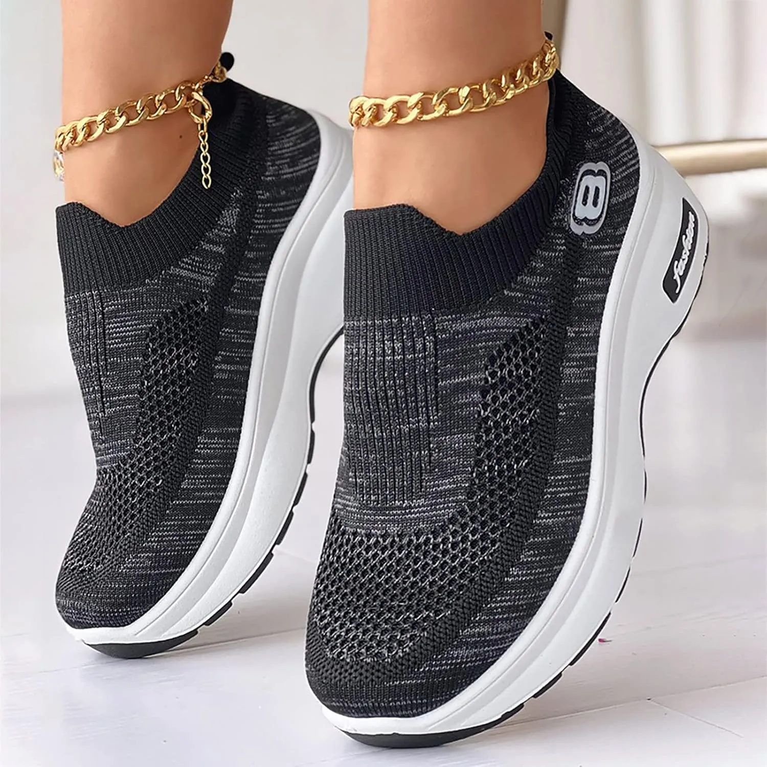 Womens Black Wide Toe Sneakers Womens Running Shoes Size 11.5 Slip On Black Platform Slip On Sneakers for Women Plantar Fasciitis Walking Shoes Women Slip Ons White Tennis Shoes Women Size 10.5
