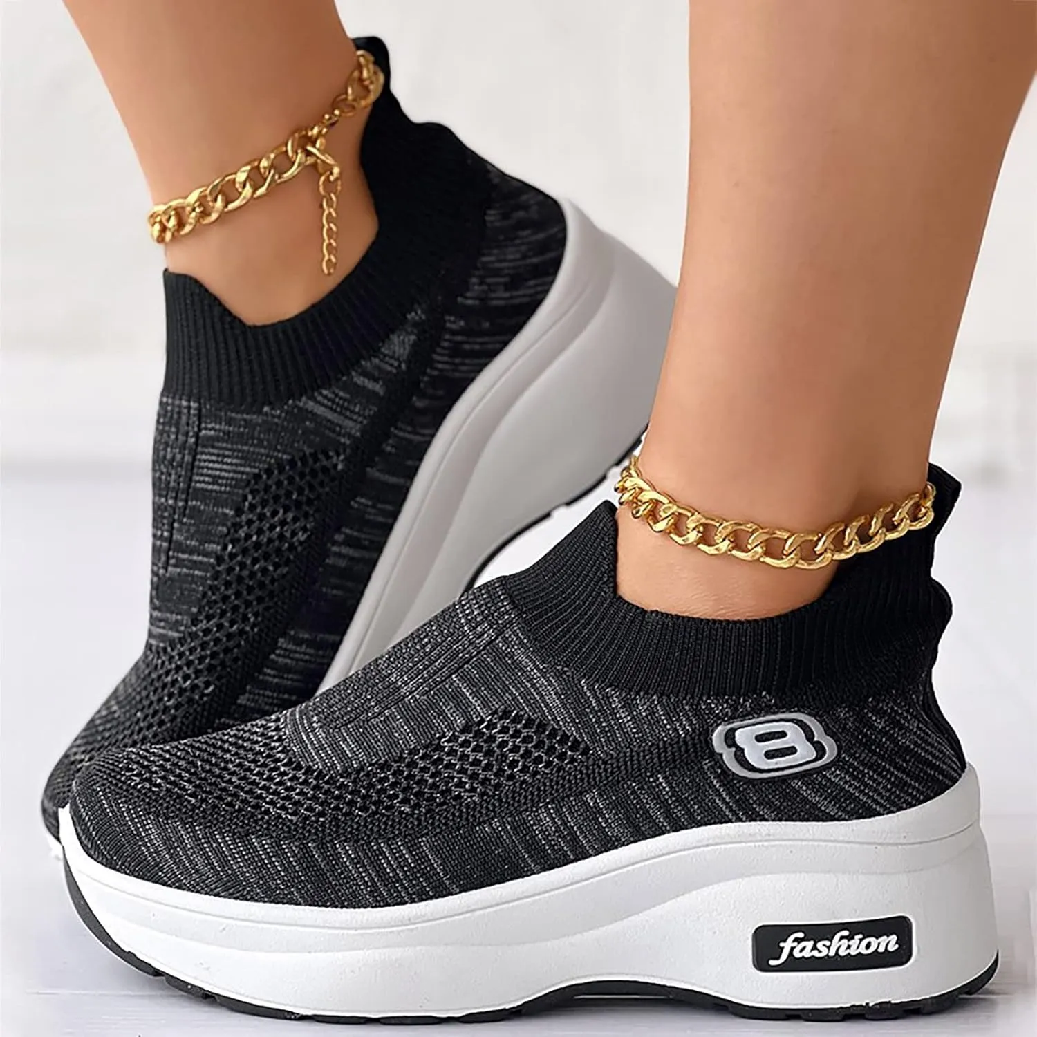 Womens Black Wide Toe Sneakers Womens Running Shoes Size 11.5 Slip On Black Platform Slip On Sneakers for Women Plantar Fasciitis Walking Shoes Women Slip Ons White Tennis Shoes Women Size 10.5