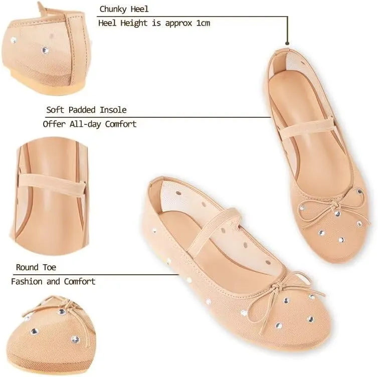 Women's Chunky Block Heels Platform Shoes Closed Toe Thick Heel Pumps of Ankle Strip with Rhinestone for Women Silk Satin Sandals