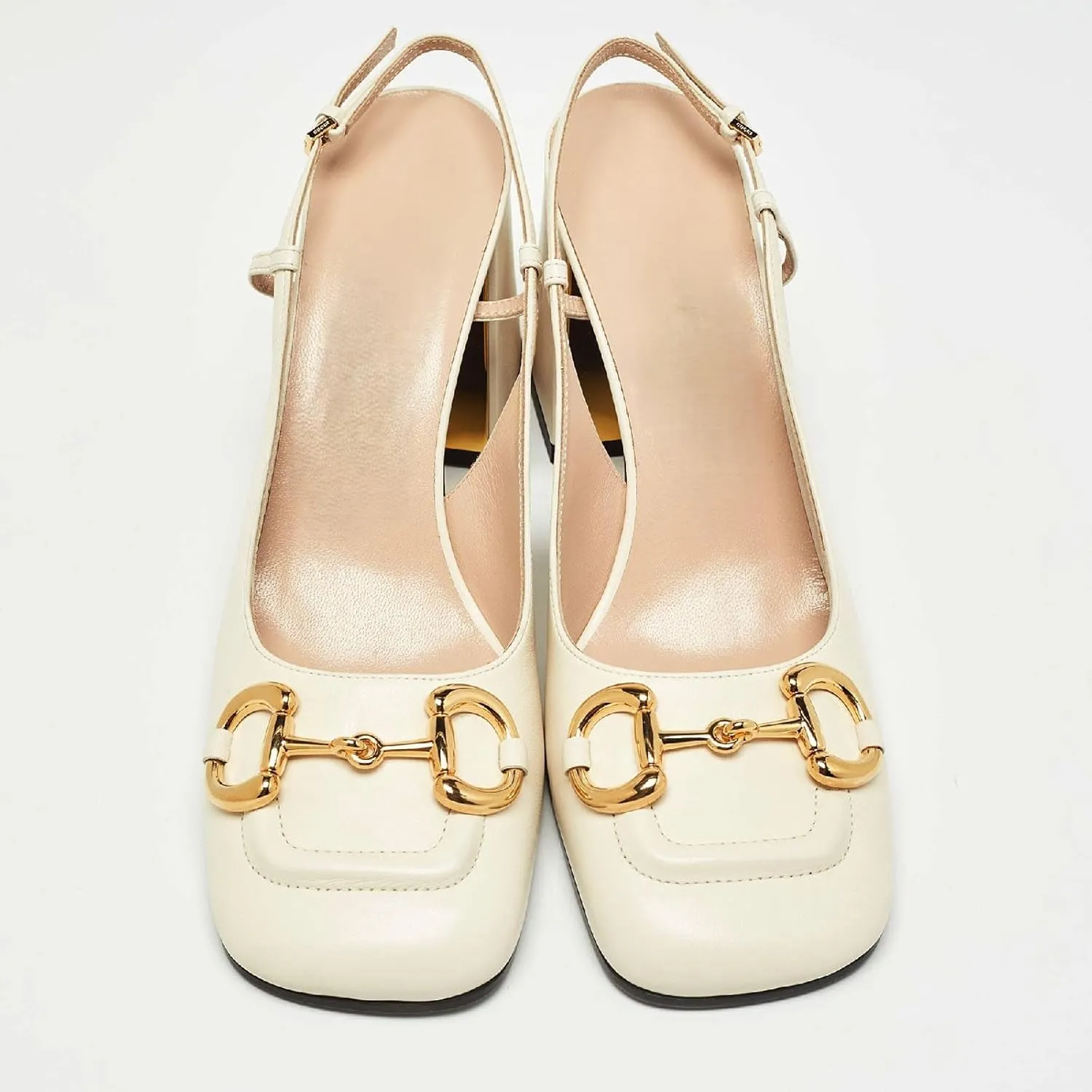 Women's Retro SquareToe Slingback Pumps Fashion Buckle Closed Toe Dressy Slingback Block Heels Office Wedding Party High Heel Shoes for Women
