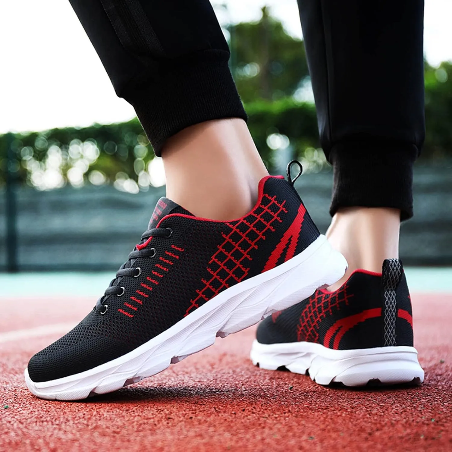 Women's Rhinestone Mesh Slip On Walking Shoes Fashion Breathable Mens Tennis Shoes Gym Casual Dress Shoes Women Shoes Sneakers Red Tennis Shoe Trainers Shoe