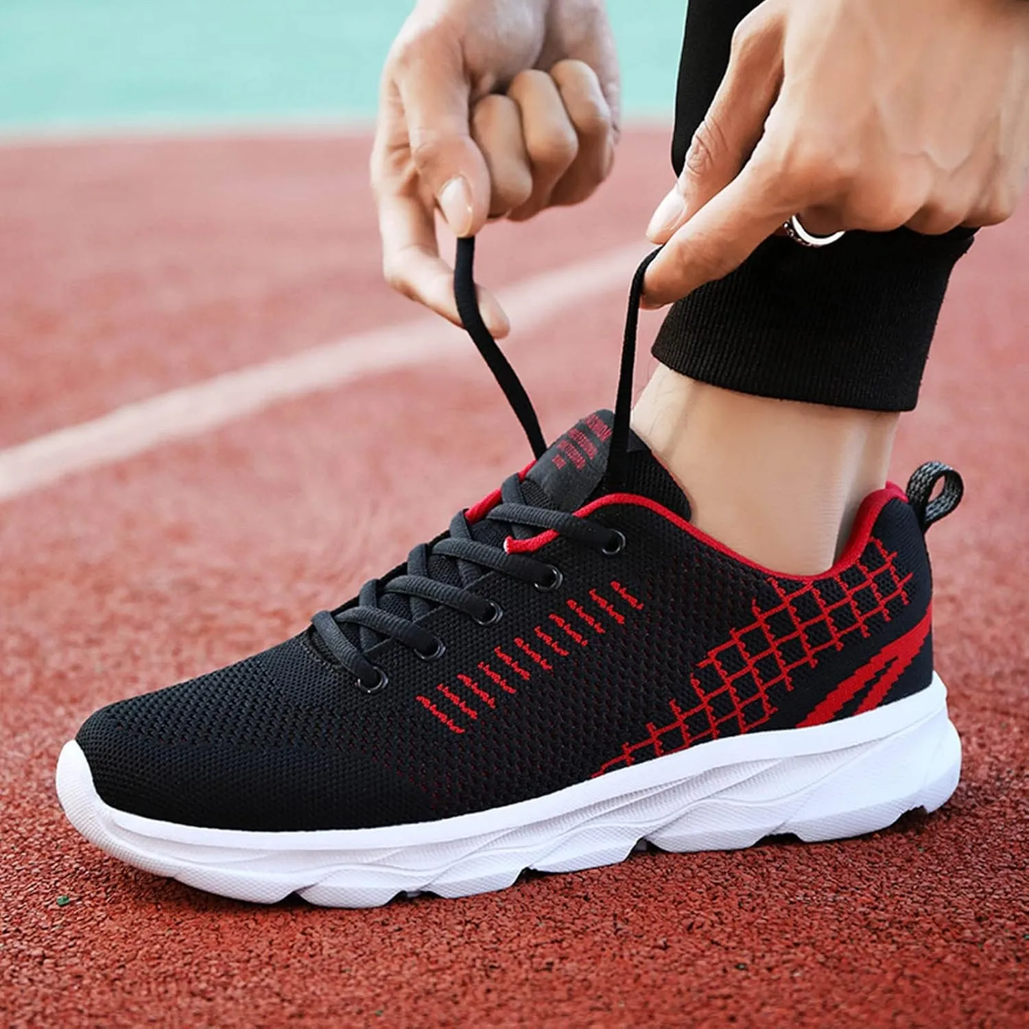 Women's Rhinestone Mesh Slip On Walking Shoes Fashion Breathable Mens Tennis Shoes Gym Casual Dress Shoes Women Shoes Sneakers Red Tennis Shoe Trainers Shoe