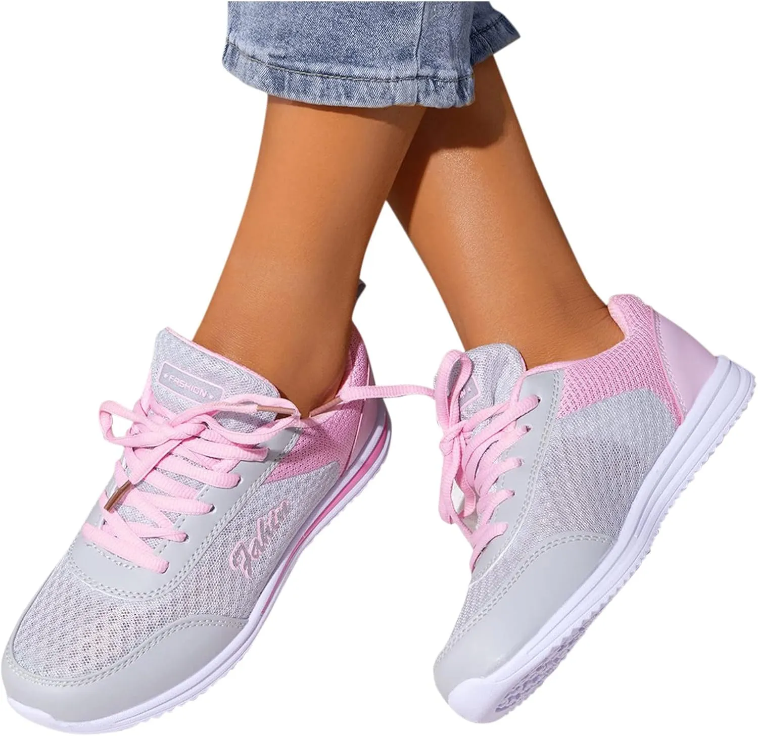 Womens Running Shoes Lightweight Breathable No Slip Womens Running Shoes Wide Width Casual Shoes Trendy Dress Sneakers Steel Toe Tennis Shoe Trainers Shoe
