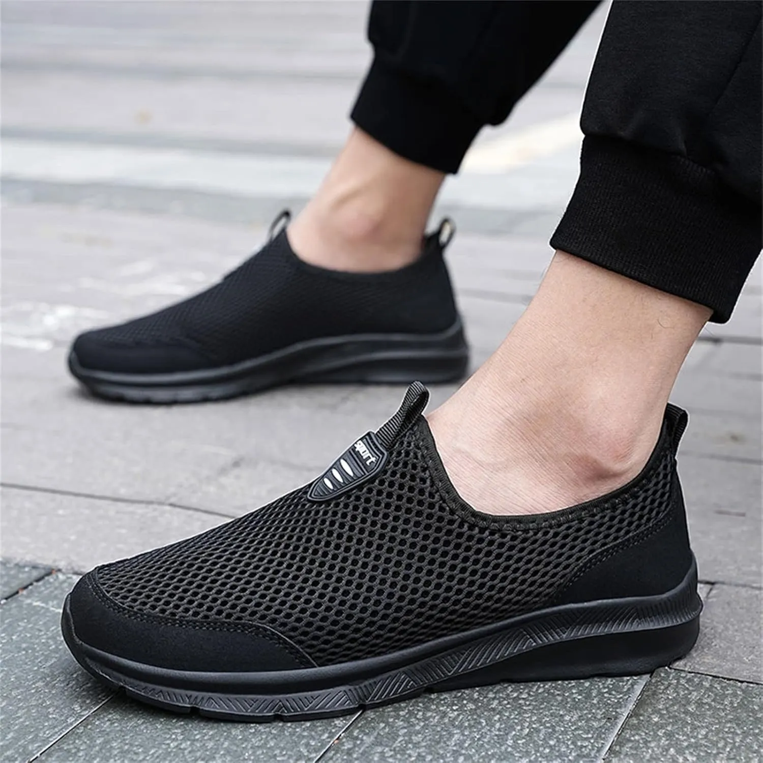 Womens Slip On Walking Shoes Lightweight Breathable Non Slip Womens Tennis Shoes High Top Woman Shoes Casual Women's Fashion Sneakers White Tennis Shoe Cross Trainer Shoe