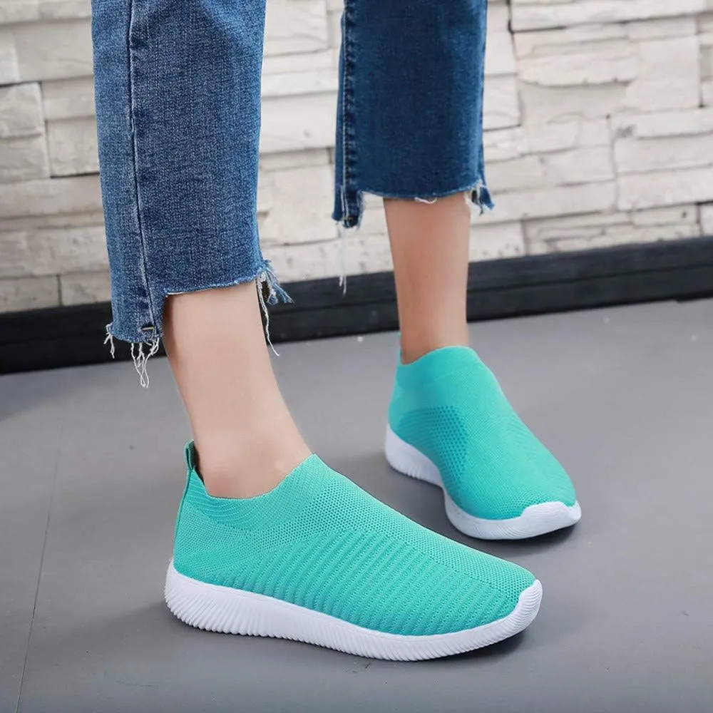 Womens Slip On Walking Shoes Non Slip Running Shoes Mens Casual Shoes Mesh Casual Black Shoes Walking Sneakers Brown Tennis Shoe Cross Trainer Shoe